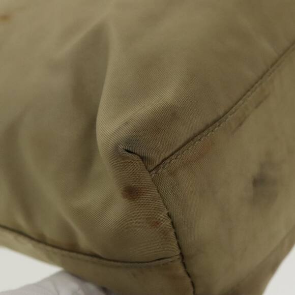 PRADA Tote Bag Nylon Beige Silver - Picture 9 of 16